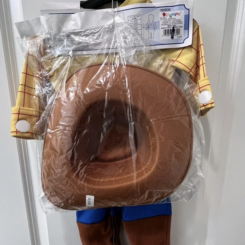 Disney Toy Story Woody Costume - Yellow,‎ Blue, Brown